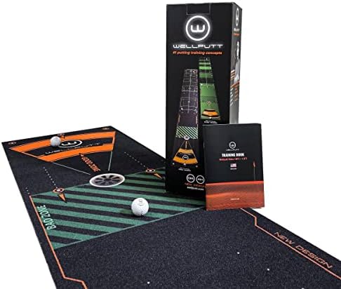 WELLPUTT - Golf Putting Training Mat - 13ft Black - Image 6