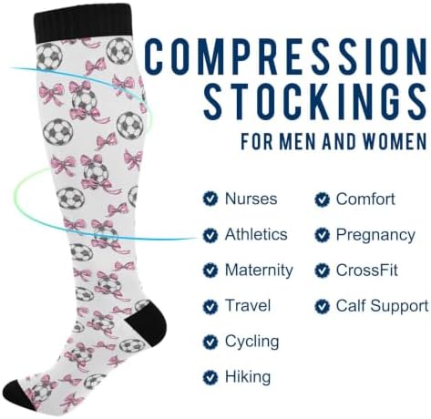 White Baseballs Stitching Compression Sock - Image 5