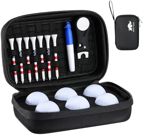 Golf Glove Holder Case, Golf Accessories Organizer Bag by RhinoValley