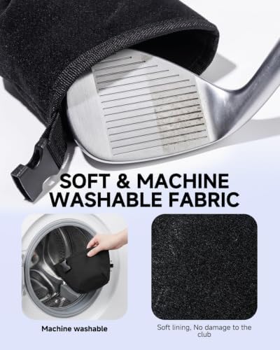 Golf Club & Ball Cleaner Bag Portable Scrubber Groove Cleaner - Image 4