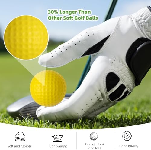 ZenNex 120 Pcs Foam Golf Practice Balls，Lifelike Touch, Durable Construction - Image 3
