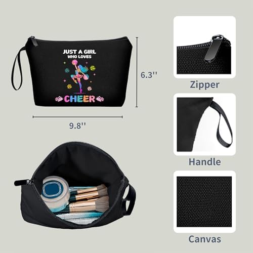 Cheerleader Cheerleading Gifts, Cheer Makeup Bag Pouch - Image 2