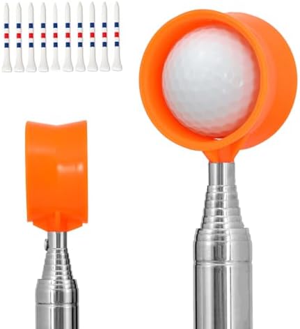 Telescopic Golf Ball Retriever | Picker Upper Tool | Premium Stainless Steel & by Unknown