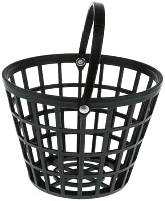 Black Golf Ball Basket Container Case Bucket by Unknown