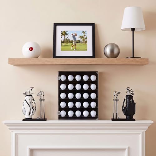 SiliFine Acrylic Golf Ball Display Case, 5-Tier Wall Mounted Holder - Image 3