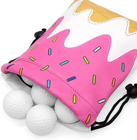 Golf Valuables Pouch Bag with Drawstrings Closure by ALIENNANAGolf