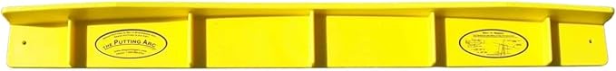 The Putting Arc - MS3 Model - Golf Training Aid Used to Perfect Your Putting and Reduce Your Score! - Practice and Master Your Putting Fundamentals! - Golden Yellow
