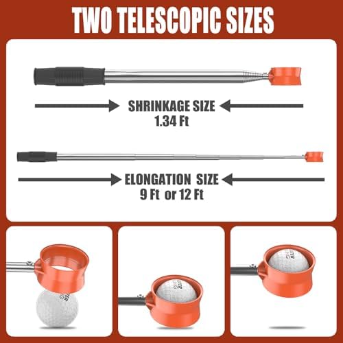 Telescopic Golf Ball Retriever-Picker Upper-Grabber-for Water - Image 6