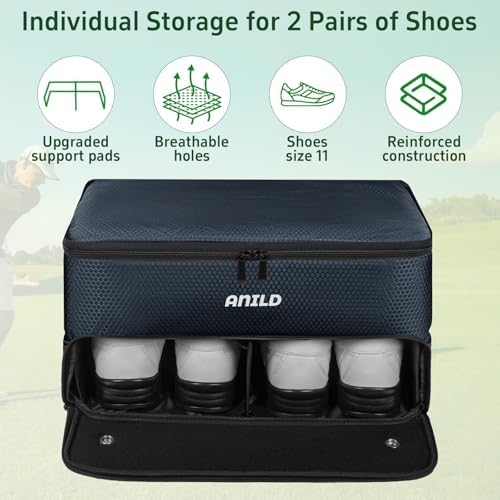ANILD Golf Trunk Organizer, 2 Layer Golf Storage Case - Image 3