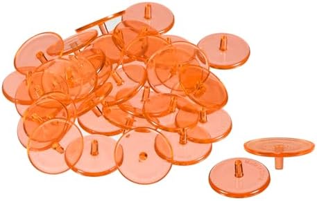 PATIKIL Golf Ball Marker, Pack Round Transparent Flat Position Mark Places by PATIKIL