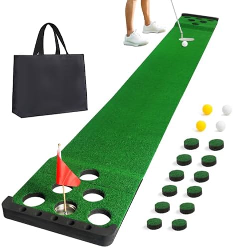 Golf Putting Game Set, Indoor Putting Green Mat by Sagsewful