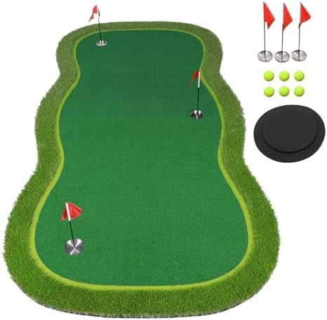 Golf Putting Green Mat, Golf Practice Training Mat by BOBURN