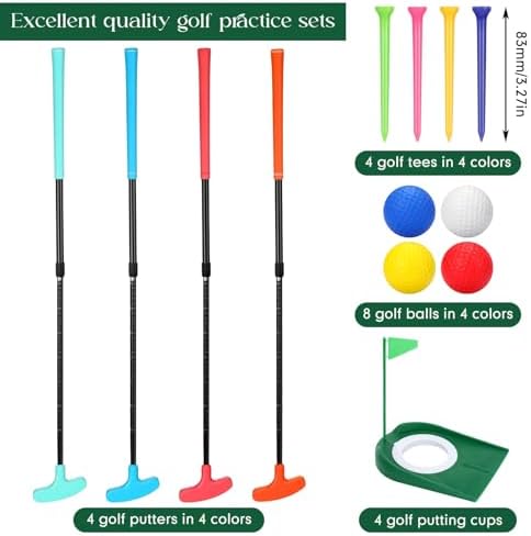 MiniInflat 4 Set Mini Golf Putters - Image 2