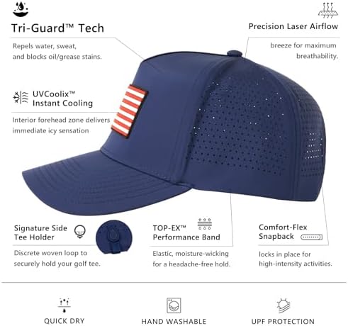 TOP-EX Performance Golf Baseball Hat - Image 5