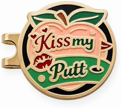 Kiss My Putt Golf Ball Marker by Flamingo+Creek