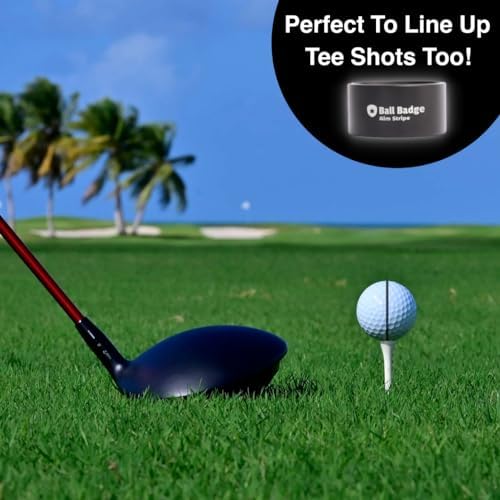Aim Stripe, Golf Ball Alignment Tool, Full Metal, Training Aid - Image 4
