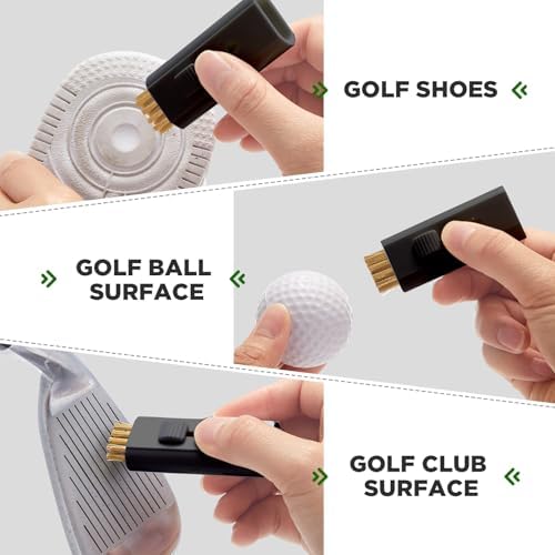 Bokon 10 Pcs Retractable Golf Club Brush Cleaner Brush Groove - Image 5