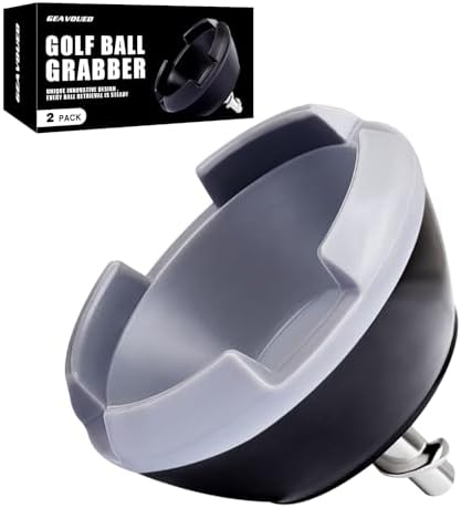Golf Ball Picker Upper for Putter, 2 Pack 4-Claw Pressure Golf Ball Grabber by Unknown