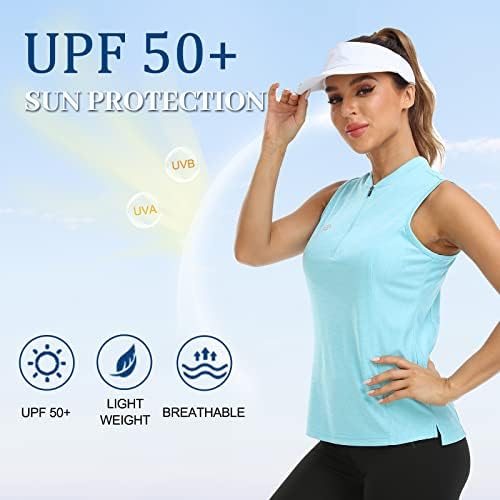 Women's Sleeveless Tennis Shirt Golf Shirts - Image 6