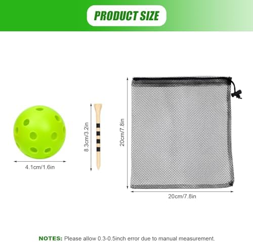 Plastic Golf Balls Practice Limited Flight Golf Training Ball Hollow Swing - Image 2