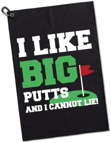 I Like Big Put and I Cannot Lie Funny Sports Golf Towel by GEYGIE