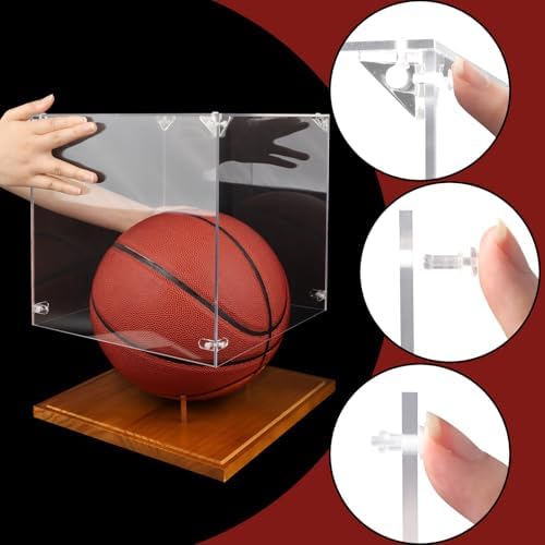 Clear Acrylic Basketball Display Case - Image 6