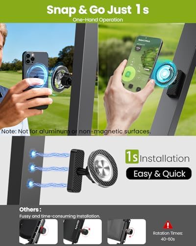 Magnetic Golf Cart Phone Holder, Golf Accessories - Image 2
