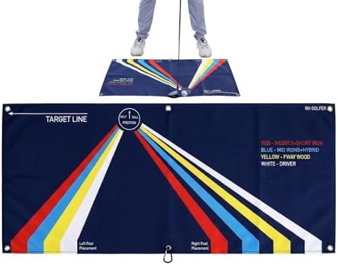 Golf Towel Training Aid for Beginner Golfers, Portable Golf Swing Plane Trainer by Aulraz