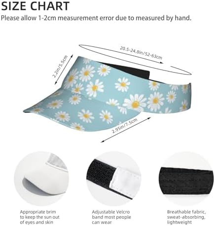 Sports Sun Visor Hats Adjustable Men Women Lightweight Packable Cooling Empty - Image 4