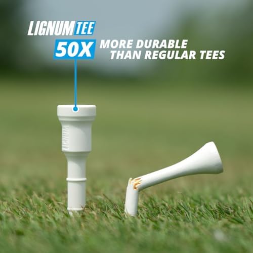 LIGNUM Tee - Classic Golf Tees - Sports Golf Tees - Anti Spin Head, Bio-Based - Image 4