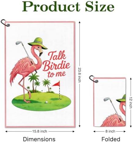 Talk Birdie to Me Golf Towel - Image 2