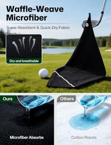 Magnetic Golf Towel 23.6"x15.7" Large Size - Image 5