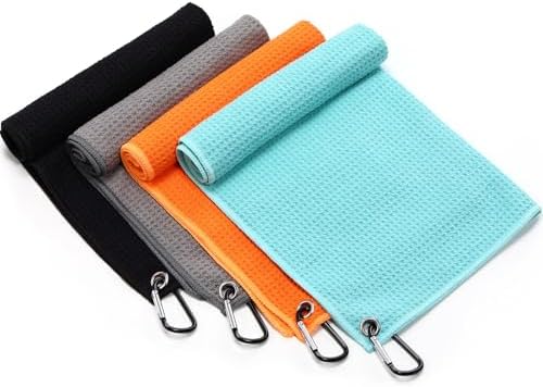 Remagr 4 Pack Golf Towel 16 x 16‘' by Remagr