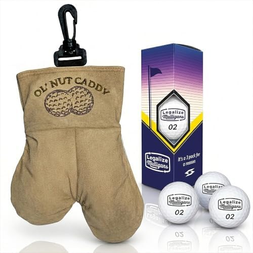 Funny Nut Caddy Blue 69 Golf Ball Holder by ScaleWearDesign