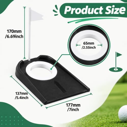 Golf Putting Cup with Flag - Image 2