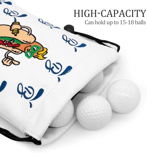 Golf Valuables Pouch, Hot Dog Golf Pouch Bag - Image 7