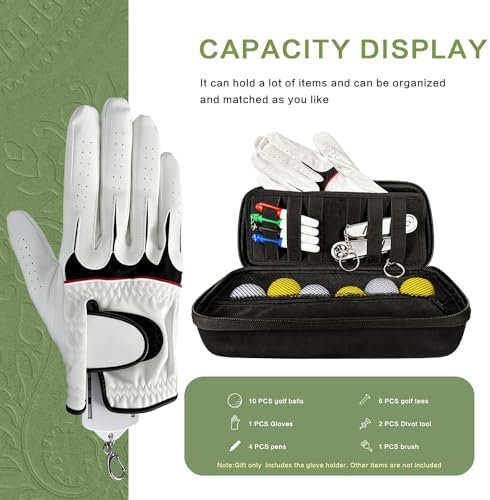 Golf Glove Case with Shaper – Portable Golf Accessory Bag - Image 3