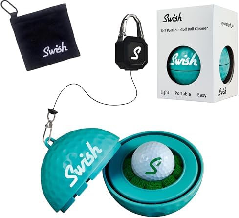 Swish Portable Golf Ball Cleaner – Clip-On Golf Accessory by Unknown