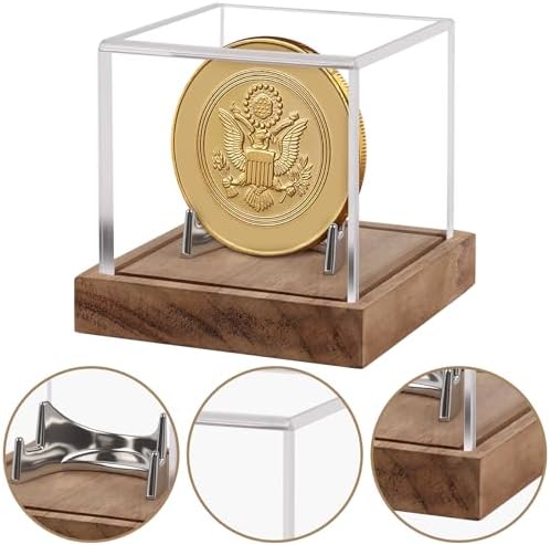 Hooqict Coin Display Case Clear Acrylic Military Challenge Coin Case Display - Image 7