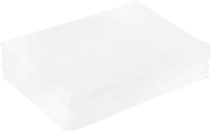 MECCANIXITY Foam Packing Pouches, 100 Pack 12 Inch x 16 Inch Wrap Bubble Pouches Cushion Foam Packing Supplies Packing sleeves White for Dishes Furniture Glasses Cups Moving Storage
