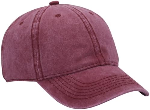 Vintage Washed Baseball Cap | Fits XL/XXL Heads | One Size | Adjustable Golf - Image 3