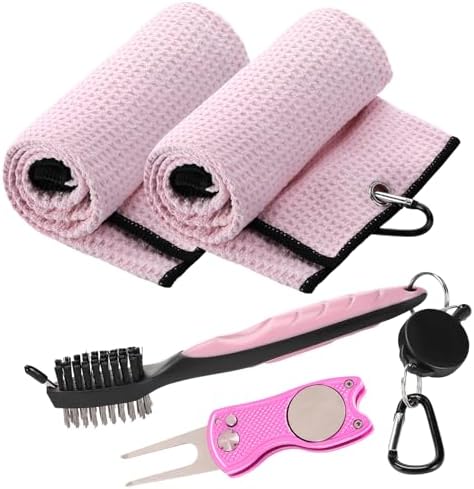 Aulock Golf Towel and Brush Set, Microfiber Towels by Aulock