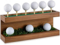 Menkxi Rustic Wood Golf Ball Holder Display Stand by Menkxi