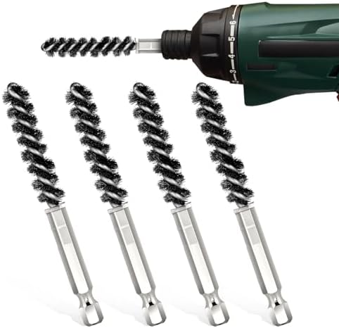 4 Pcs Golf Club Ferrules Hosel Brushes Head Electric Drill Wire Brush by Unknown