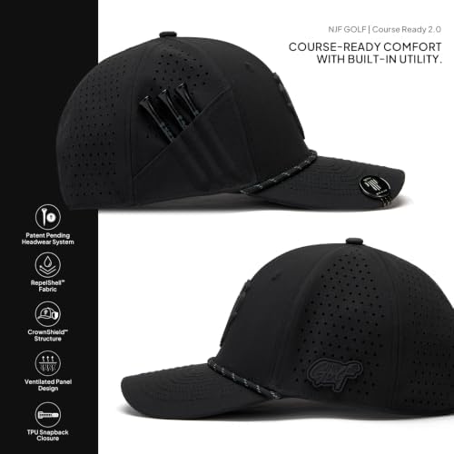 NJF Golf Performance Hats for Men - Image 3
