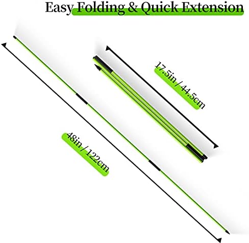 MoKo Golf Alignment Stick, 2 Set Golf Alignment Rods, Posture Corrector - Image 2