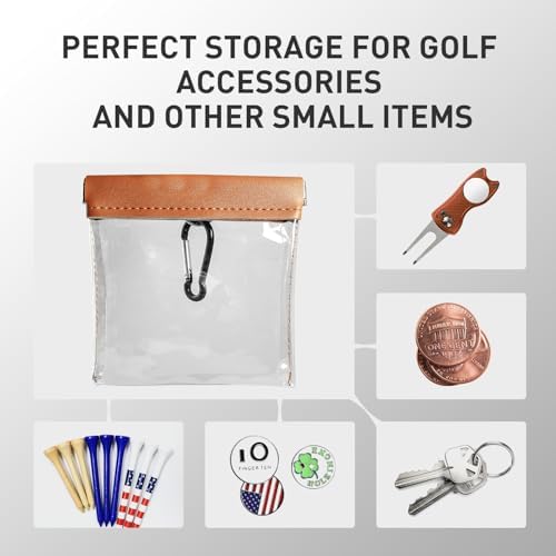 FINGER TEN Transparent Golf Tee Pouch Bag - Image 5