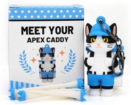 Penitue Caddie Golf Tee Holder, Including 8 Golf Ball Tees Creative Cute Cat by Unknown