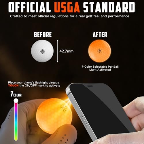 DURARANGE Glow in the Dark LED Golf Balls - Image 2