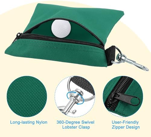 PATIKIL Golf Tee Pouch, Zipper Golf Ball Bag - Image 3